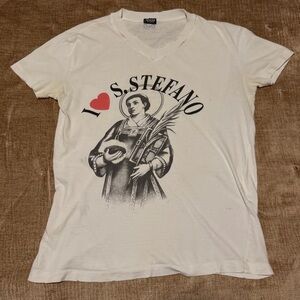 Dolce & Gabbana D&G St. Stefano Graphic Tee – Distressed Vintage Look – Size XL